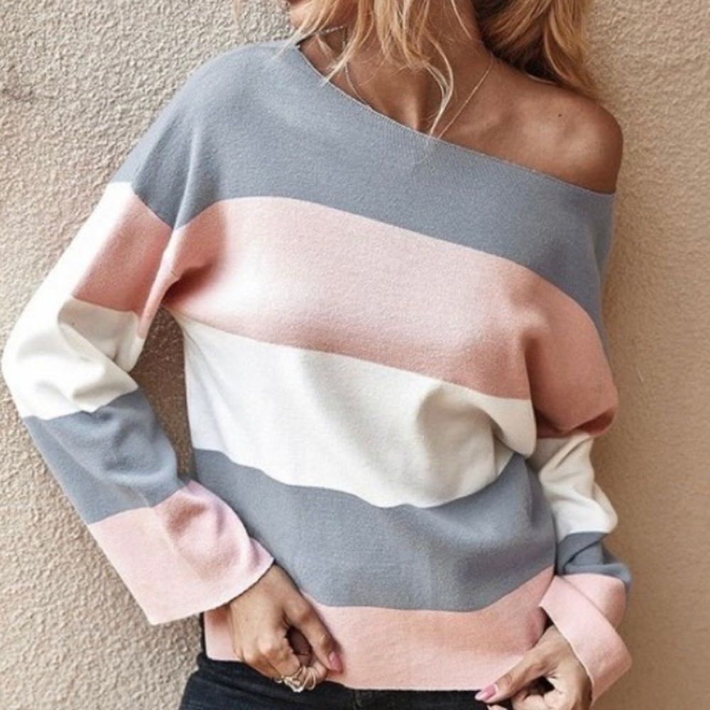 Color Block Knit Sweater - Picture 2 of 5